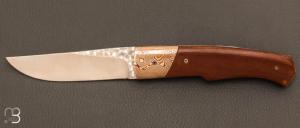   Couteau " Archimde  "  secret par Franois Chapuis - Micarta et mokum gane