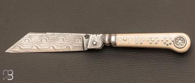 Couteau " Aristocrat' XVII - XVIII ème " custom par Alex Dubois - Coutellerie Nuage