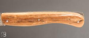 Couteau " Aurillac " régional pliant par Vialis - Ivoire de mammouth et lame damas