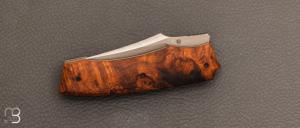 Couteau "  Front-flipper custom " ironwood et RWL34 de Berthelemy Gabriel - La Forge Agab