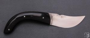 Couteau " Berger à cran plat " pliant par José Viale - Corne de bélier