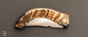 Couteau " Berger à cran plat " pliant par José Viale - Corne de bélier