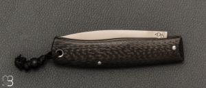    Couteau " Blackcat " custom par David Breniere - Fibre de carbone et 90McV8
