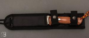   Couteau " Bravo I "droit par Bark River - Micarta Canvas et lame en A2