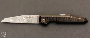  Couteau  "  Brenta DLC " par Stephano Compostella - Damasteel et lame en Damasteel Bjorkmans