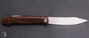   Couteau " Burpee XL" lock back custom par Frédéric Collin - Chalef et lame en RWL34