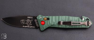 Couteau pliant C.A.C. " MN400 Commando " Marine Nationale - PA6 FV vert kaki