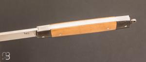Couteau  "  Canif  " buis et lame en 14C28N par Laurent Gaillard