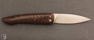 Couteau  "  Capucin " par David Margrita - Mbull Knives - Wengue