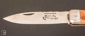 Couteau  "  Chasse Hallali  " 14 cm - Genévrier par Douris-Chastel