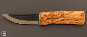 Couteau Chasseur carbone bouleau / R100 par Roselli