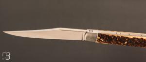 Couteau  " Chimère " pliant fait main par Bastien Toubhans - Atelier Beau Merle