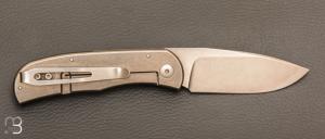   Couteau " Citizen full custom " par Sacha Thiel - Titane et RWL34