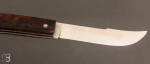 Couteau " Coupe-Coupe ” par Laguiole en Aubrac - Loupe de bois de fer