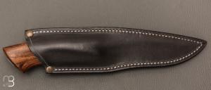   Couteau "Droit" de Jean Paul Sire - Noyer et Sandwich Vieux Fer