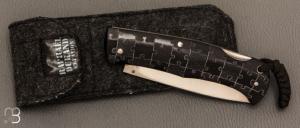 Couteau " Drop " custom lock-back par Raphaël Durand - G10 et RWL34