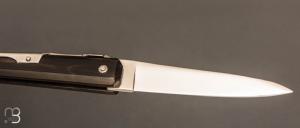  Couteau de poche Facette 10 cm par J. Mongin - Corne noire