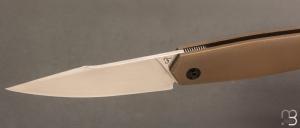   Couteau " Frame-Lock custom " par Florian Dreyer FD-Knives - Titane et RWL34