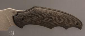   Couteau "Front-flipper custom " par Fabrice Delbart - Fibre de carbone et RWL34