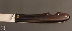  Couteau  " Genèse  " custom par Frédéric Collin - Noyer et lame en C130