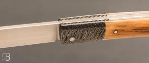   Couteau " Harpo " custom par Anthony Brochier - Ivoire de mammouth et RWL34