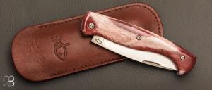   Couteau " Hippocampe " par Éric Parmentier - Os de girafe stabilisé