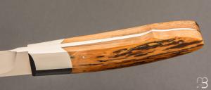Couteau " Hunter " fixe par Schuyler Lovestrand - Ivoire de mammouth