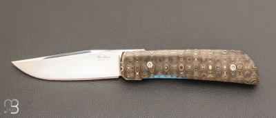   Couteau " Imvubu " par Des Horn - Fatcarbon "Unigold"