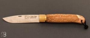   Couteau de poche Jos Da Cruz " Dcal collection " en bois de htre - Modle "GIRAFE"