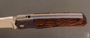    Couteau " KRYPTO " custom par Rémi Lavialle - RWL34 et bois de fer d'Arizona