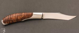  Couteau  "  KaLevEs " palanquille artisanal de Jean-Baptiste Leveque - Koa et RWL-34