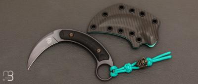 Couteau Kalinou Karambit noir par Bastinelli Knives