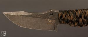  Couteau Karlican Édition Limitée 20 ans Wildsteer - Paracorde et lame stonewashed