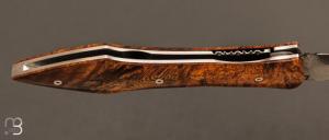  Couteau " L'Oegopsyde " fait main par Laraud Blade  - Bois de fer et VG10 Suminagashi
