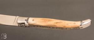   Couteau " Laguiole 12 CM " de Jérôme Lamic - Ivoire de mammouth et 14C28N