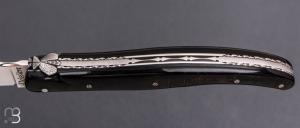    Couteau " Laguiole 12 cm " par Philippe Voissière - Corne de buffle