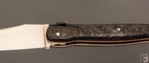    Couteau " Laguiole Dark Vador 13 CM " de Jérôme Lamic - Fatcarbon® et 14C28N
