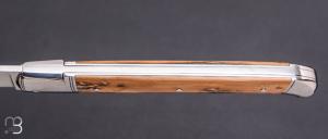     Couteau " Laguiole droit " par Erwan Aubriet - Ivoire de mammouth et RWL34