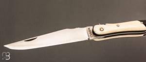    Couteau " Laguiole Franc-Maçon 12 cm " par Philippe Voissière - Mammouth / corne de buffle