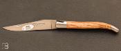  Couteau Laguiole en Aubrac - Olivier et lame 12C27  satinée