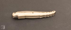 Couteau " Laguiole " custom de David Dauvillaire - Manche en os