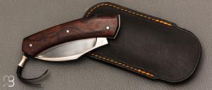    Couteau " Lardon  " custom par Frédéric Augé - Bois de fer et RWL-34