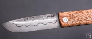  Couteau de poche Le Bugiste Bouleau Cran Forcé avec Tire-bouchon de Frédéric Maschio