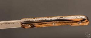  Couteau " Le Capi " par la Coutellerie Savignac -  Ebène royal et lame en 14c28