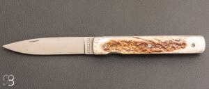 Couteau " Le Fran�ais " par Perceval - Bois de cerf