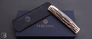 Couteau " Le Français " série limitée os cerfé par Perceval - N°09/09