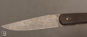  Couteau  "  Le Passager " de Pierre Thomas - Atelier Odae - Bronze noirci