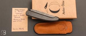  Couteau  "  Le Passager " de Pierre Thomas - Atelier Odae - Bronze noirci