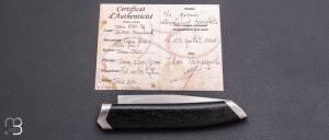    Couteau  " Le Premier  " custom par Alban Campagnola - Fatcarbon et lame en RWL34