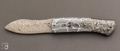    Couteau "Lobo Key Carbon" liner lock par Carlo Cavedon - CavedonArt